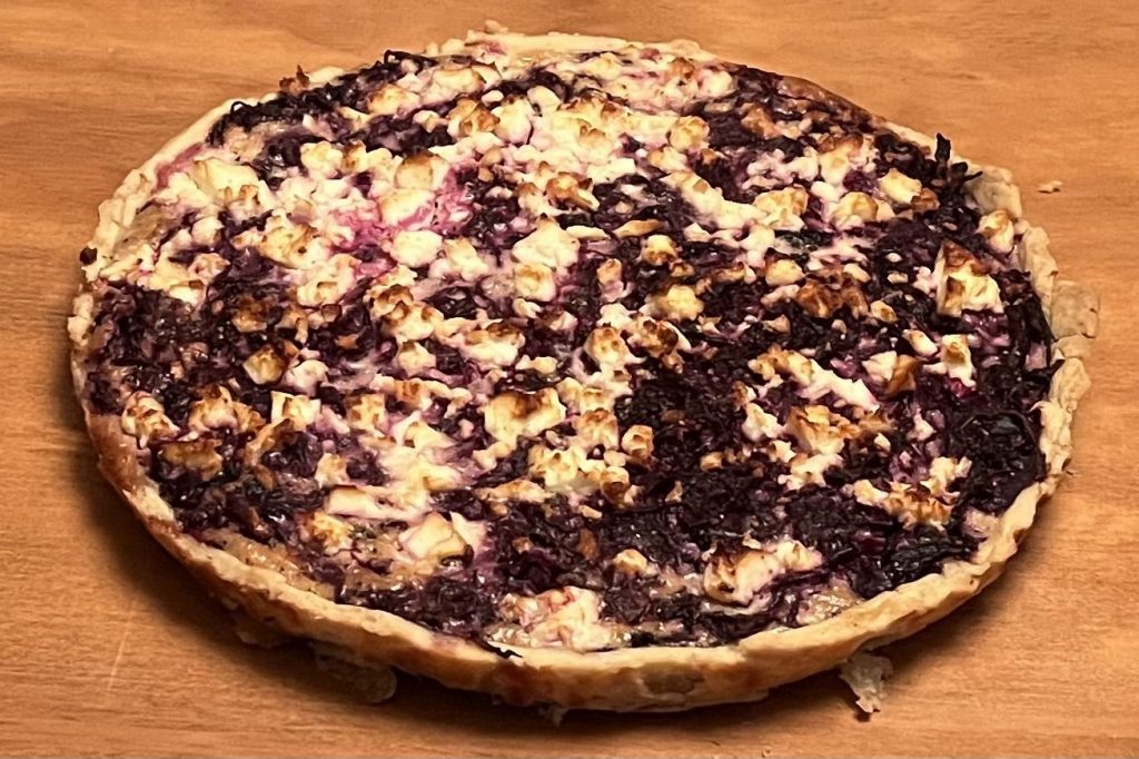 Rotkohl Tarte mit Feigen