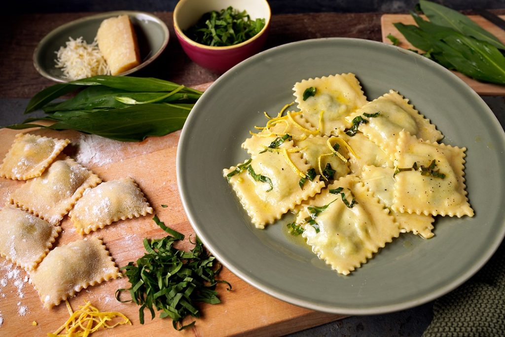 Bärlauch-Ravioli